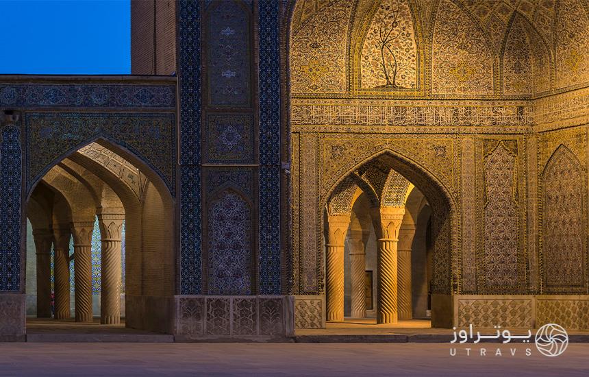 ایوان و طاق‌نماهای جنوبی مسجد وکیل شیراز